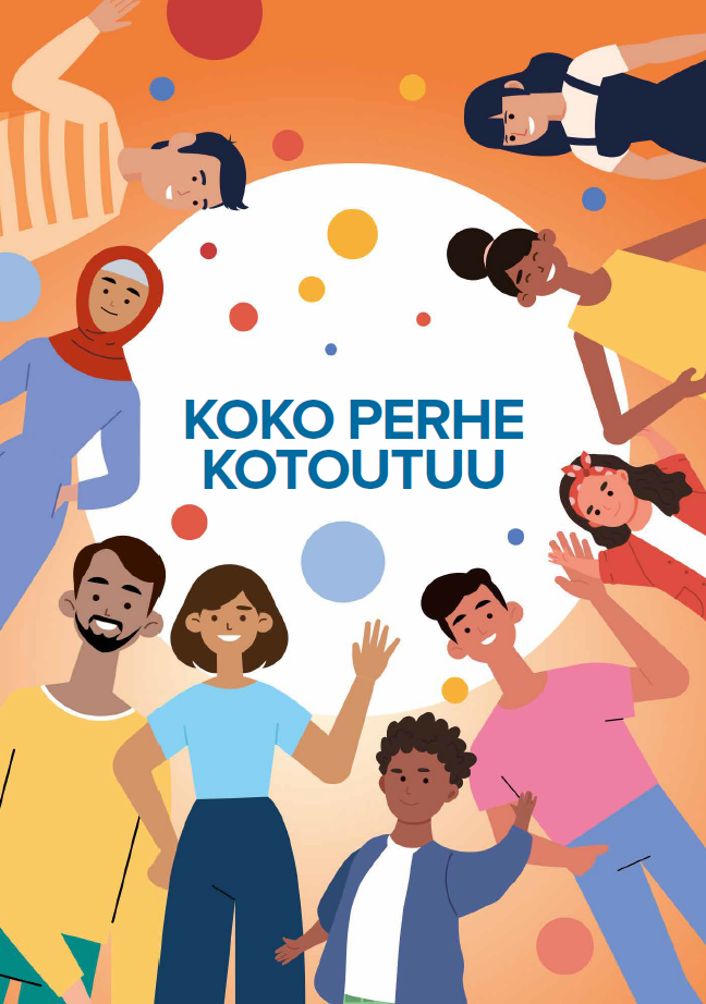 Koko perhe kotoutuu Suomi kansi